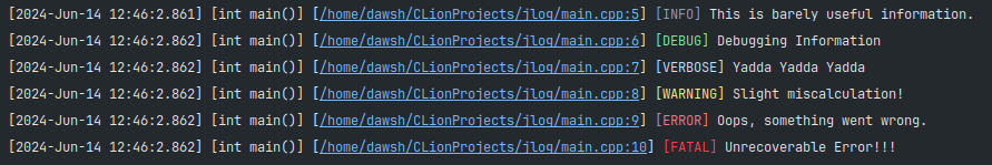 Should be sample output...